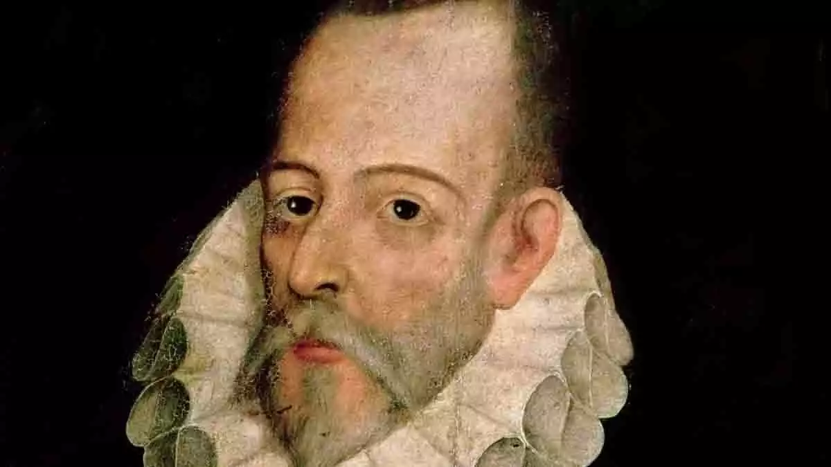 Pintura de Miguel de Cervantes.