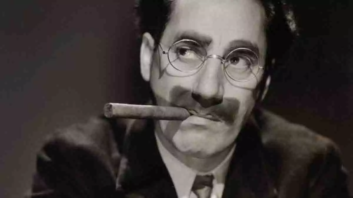 Fotografía de Groucho Marx.
