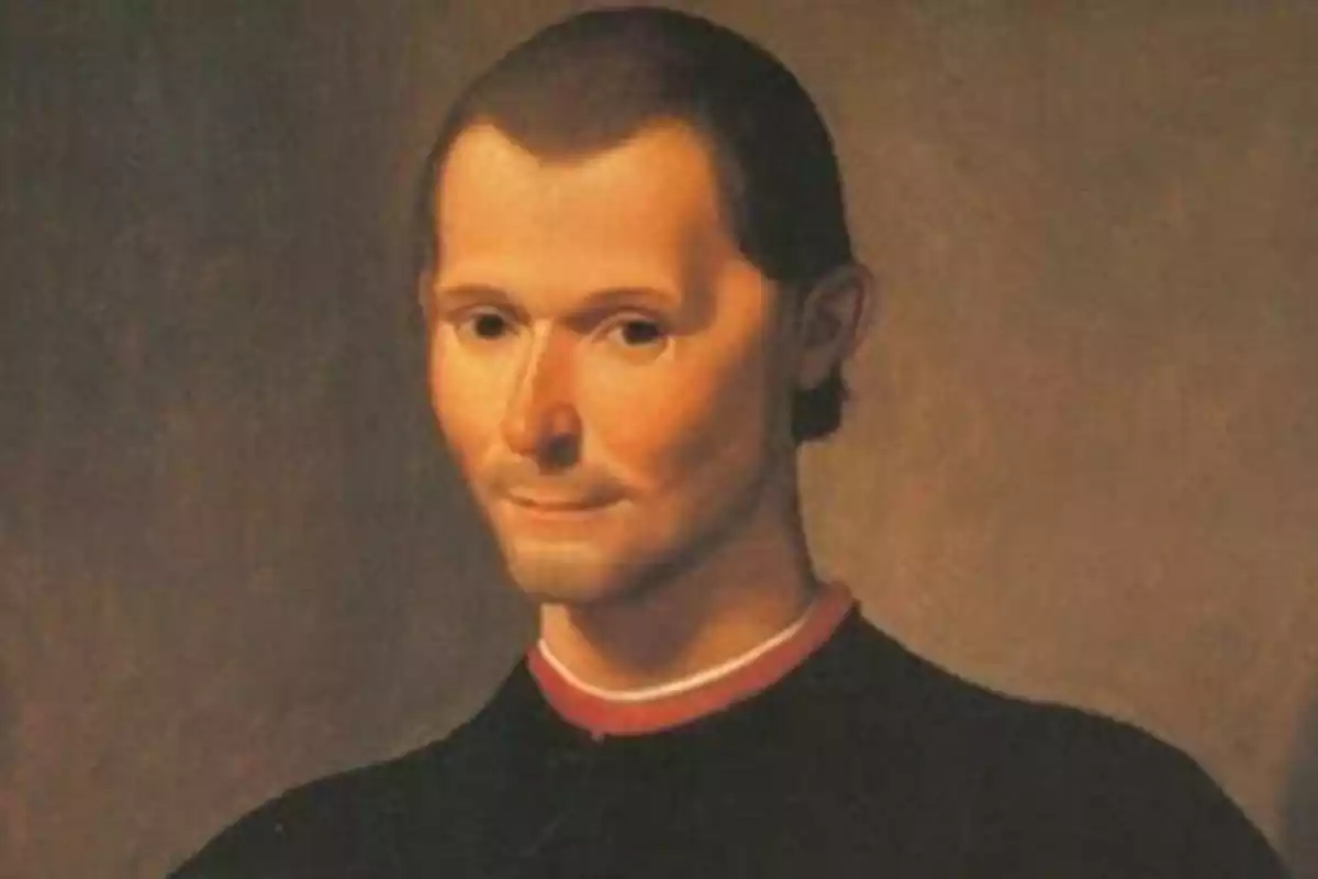 Retrato del italiano Nicolás Maquiavelo.